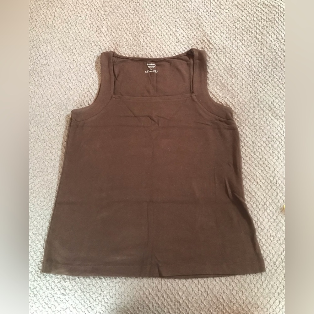 *** Last Chance*** Bundle 3 for $10 Chocolate brown colored square neck tank EUC